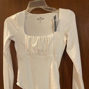 White Hollister body suit